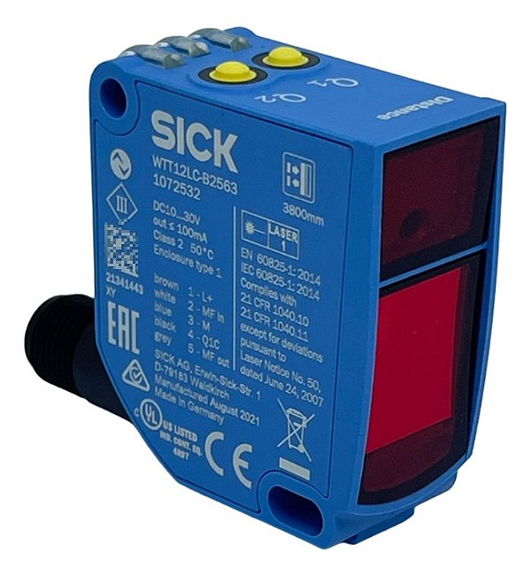 Sensor Fotoelétrico Sick Wtt12lc-b2563 3.8m Npn/pnp Lo M12-5