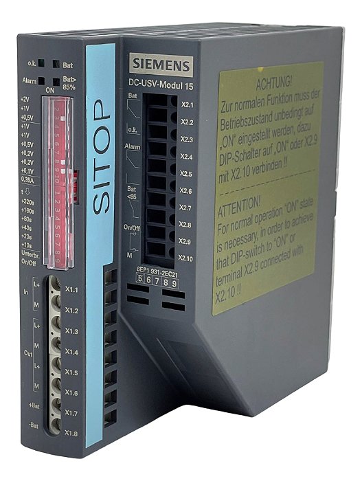 6ep1931-2ec21 Siemens Sitop Dc Ups Module 24 V / 15 A
