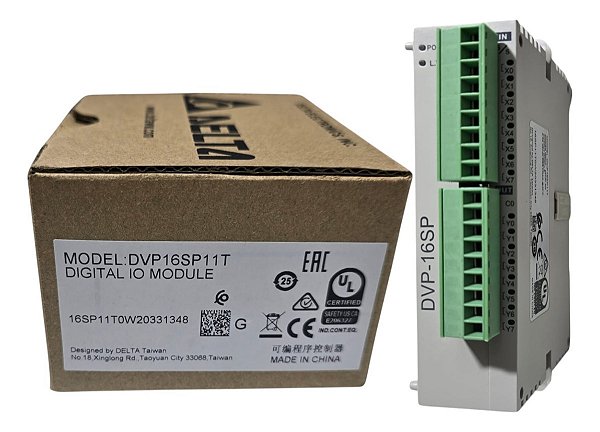 Delta Dvp16sp11t - Expansão 8 Entrada 8 Saída Transistor Npn
