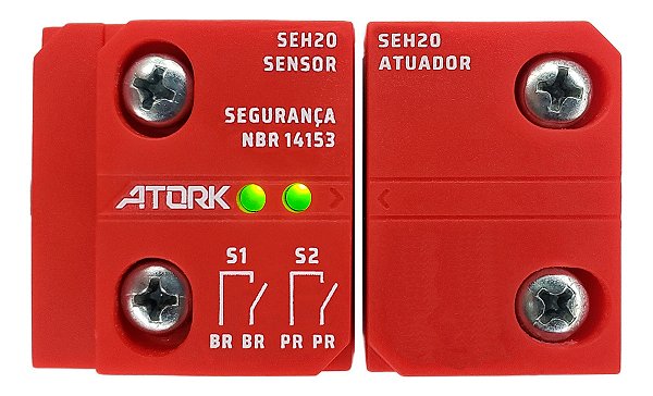 25 Sensor Magnético De Segurança Nr12 2na Ip67 C/ Led Seh20