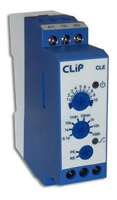 Relé Temporizador Cle 24-242v Retardo/pulso Energização Clip