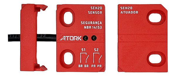 Kit 10 Sensor Magnético De Segurança + Atuador, 2 Na, Atork