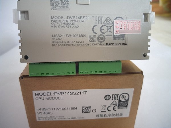 Clp Delta Dvp14ss211t 8ed 6sd (transistor) Rs485 Modbus Novo