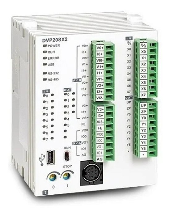 Delta Plc - Dvp-20sx211r Rele (entradas Digitais+ Analógicas
