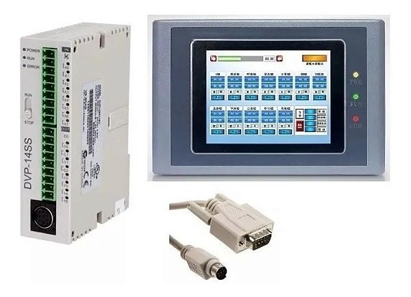 Kit Autom. 1 Dvp14ss211t + 1 Dvp16sp11t + 1 Ihm Samkoon 4,3