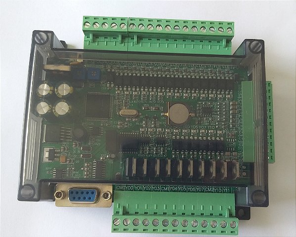 Módulo Controle Industrial Plc Fx3u-24mt 14ed 10sd E6ad 2da