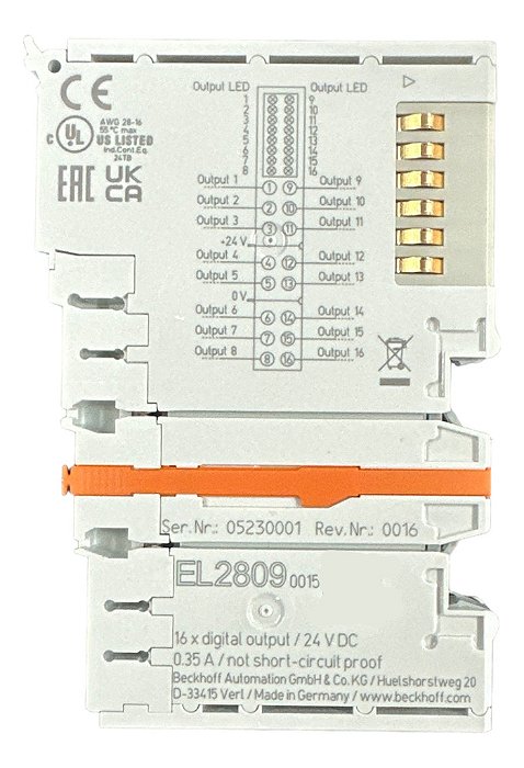 El2809 Módulo Beckhoff 16 Saídas Digitais 24vcc - Novo