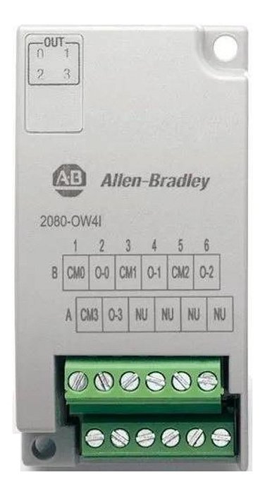 2080-ow4i Módulo 4do/rly Clp Micro / Allen-bradley ( Novo )