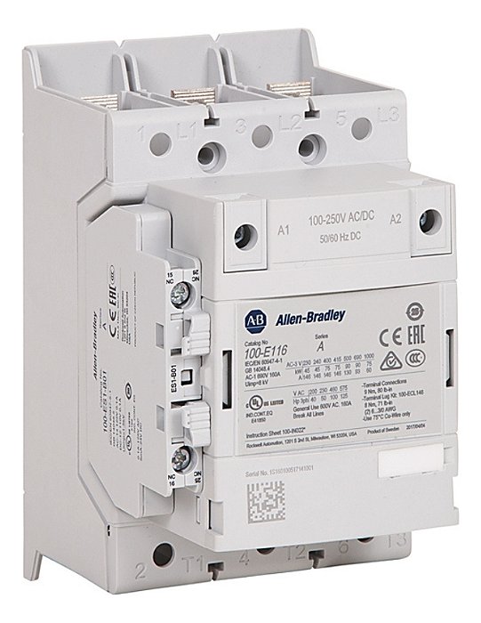 100-e116kd11 3p 1no/1nc 3.2kw Allen-bradley