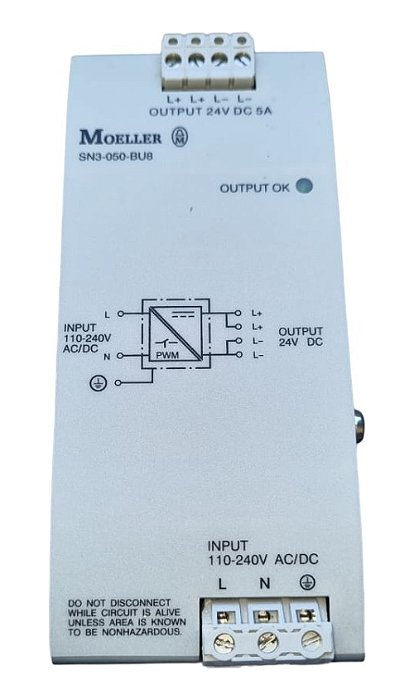 Sn3-050-bu8 Fonte Moeller 120w, 110-240v / 24vdc-5a