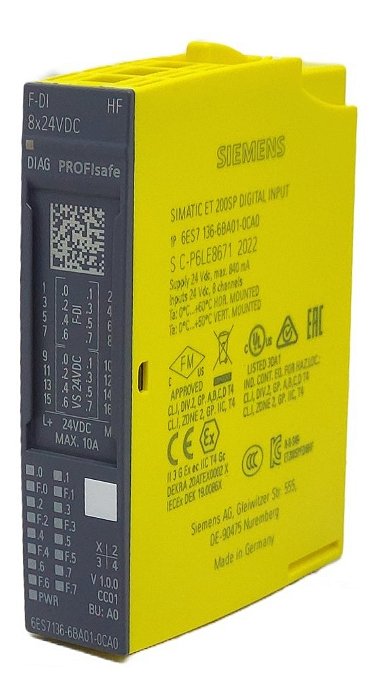 6es7 136-6ba01-0ca0 Siemens Modulo F-di 8 X 24vdc S/cx