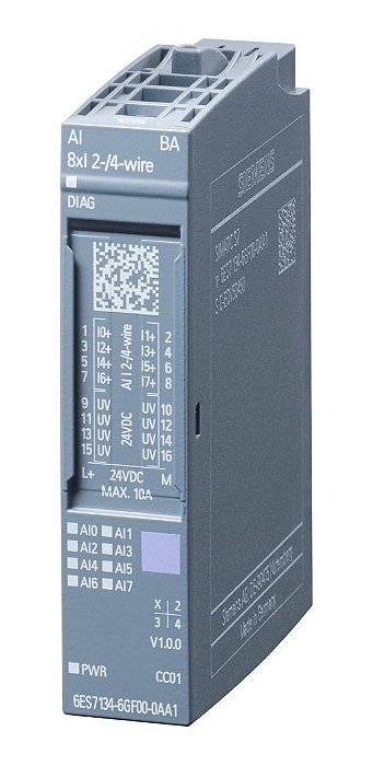 6es7 134-6gf00-0aa1 Siemens Modulo Analógico Ai8xi 2-/4 Wire