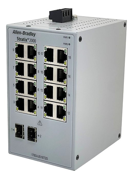 1783-us16t2s Stratix 2000 Ethernet 16portas Rj45 + 2p Fibra
