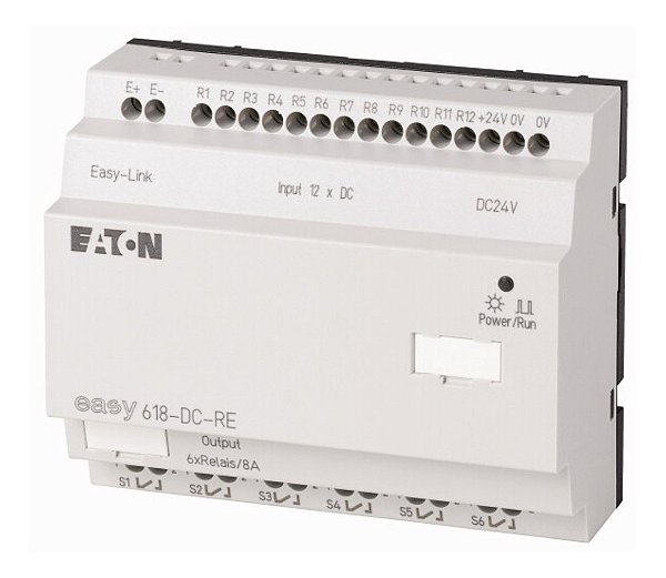 Easy 618-dc-re Expansão 24vdc  12di / 6do Relay Eaton