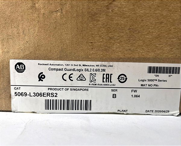 5069-l306ers2 Allen Bradley Safety Controller Com Nf