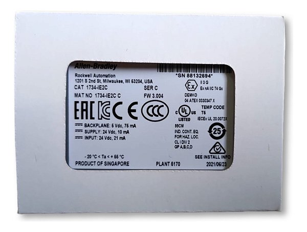 Allen-bradley 1734-ie2c Point I/o 2ch Input Analog Module