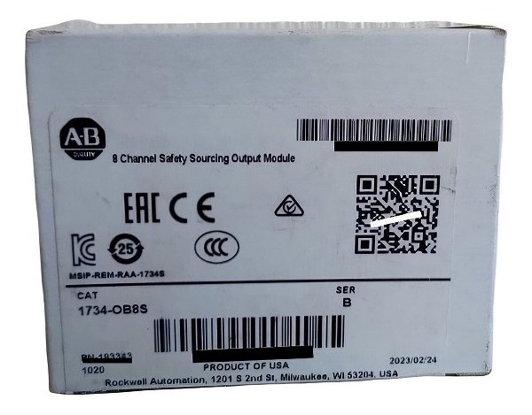 1734 Ob8s Rockwell Allen-bradley 8 Output Safety Novo