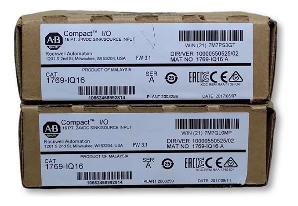 Allen-bradley 1769-iq16 Novo Na Caixa Rockwell