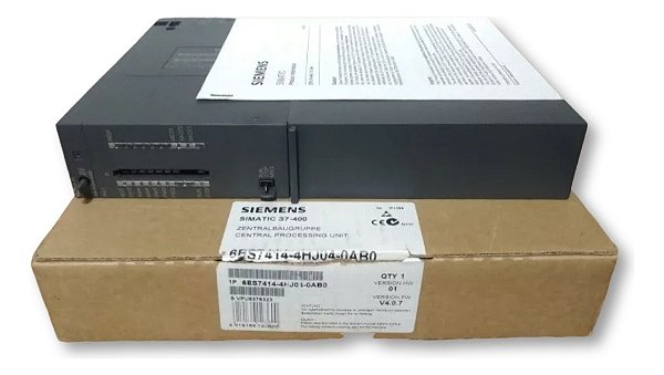 Cpu Siemens  6es7414 4hj04 0ab0 Cpu S7-400 Nova Na Caixa
