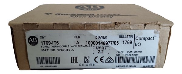Allen Bradley 1769-it6 Ser A Novo Lacrado 2016