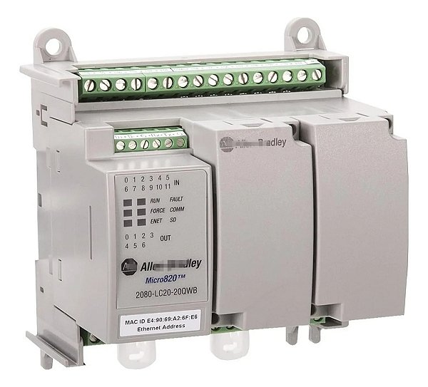 Clp Allen Bradley Micro 850 2080-lc20-20qwb 12di 7do 1ao +nf