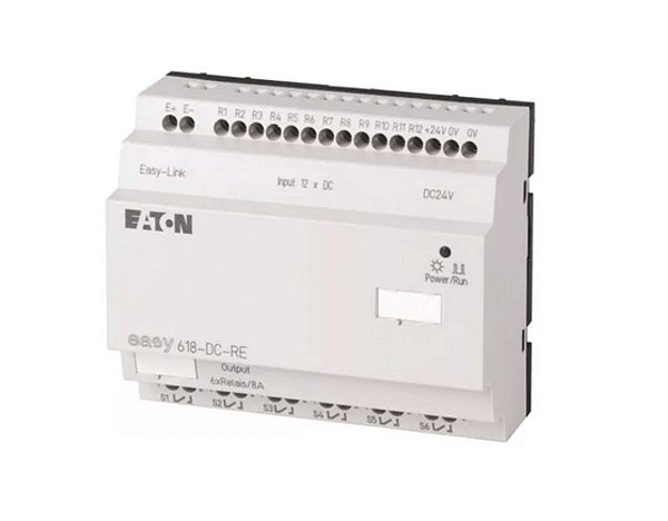 Easy 618-dc-re Expansão 24vdc  12di / 6do Relay Eaton