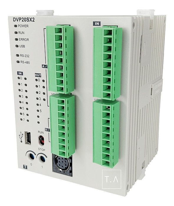 Clp Delta Dvp20sx211t 8di 6do / 4ai 2ao Transistor (npn)
