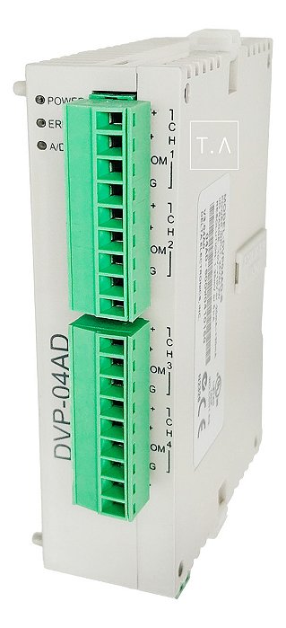Módulo Expansão Delta Dvp04ad-s Slim 4 Entradas Analógicas