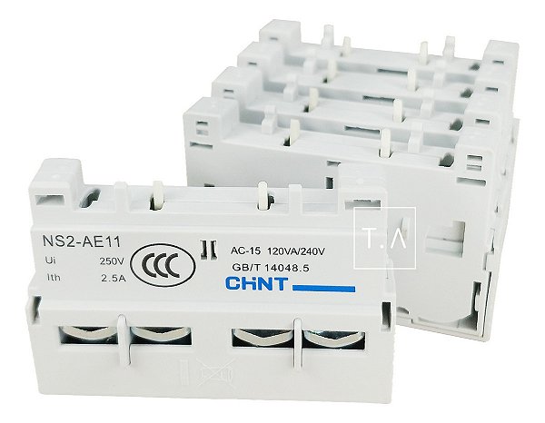 Kit 5 Bloco Contato Frontal Ns2-ae11 Chint 1na+1nf
