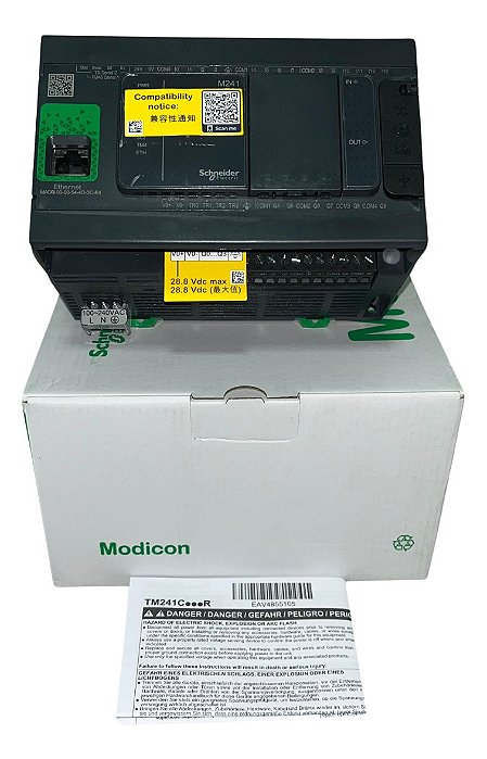 Tm241cec24t Schneider Controlador Novo Na Caixa