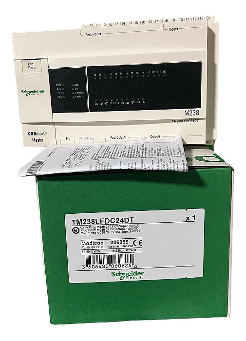 Tm238lfdc24dt Clp Novo Na Caixa Schneider Manual E Garantia