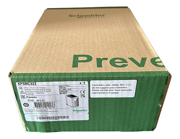 Xpsmc32z Schneider Controlador De Segurança 32 Ent. 24 Vcc