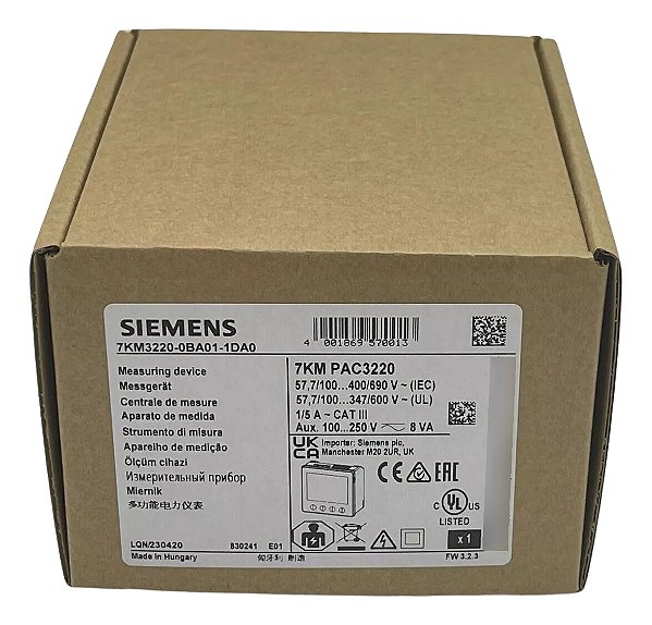 7km3220-0ba01-1da0 Multimedidor De Energia Siemens Pac3220