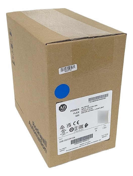25b-d010n104 Allen Bradley Powerflex 525 5cv  380-480v