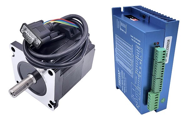 Kit Motor De Passo 45kgf.cm Com Encoder (easy Servo) + Drive