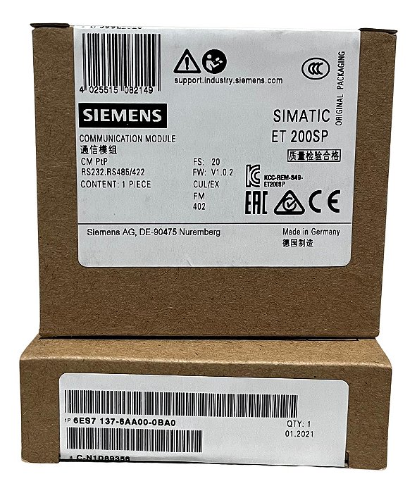 6es7137-6aa00-0ba0 Siemens Novo Caixa Original Lacrada