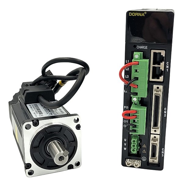 Servo Motor 1,27 Nm  0,4 Kw  3000 Rpm  220v + Servo Drive