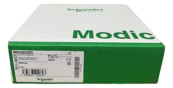 Bmxxbe2005 Schneider Kit Backplane Extension M340 Novo Caixa