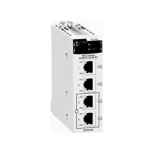 Bmxnoc0401 Schneider Network Module, Modicon M340 4 X Rj45