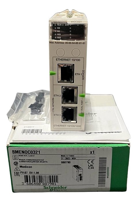 Bmenoc0321 Schneider Ethernet Module M580 3 Subnets Ip Forw.