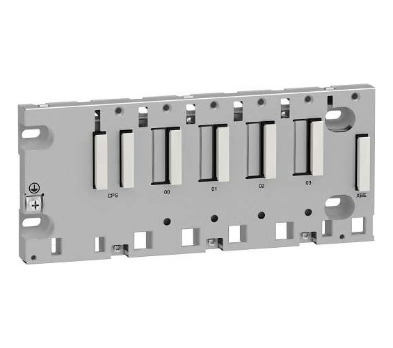Bmxxbp0400 Schneider Rack M340 4 Slots Placa Ou Trilho Din