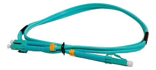 10x Cordão Óptico Duplex Om3 Lc/upc-lc/upc 1 Metro 3mm