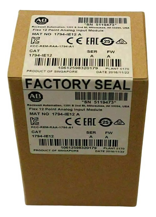 1794-ie12 Allen-bradley Novo Na Caixa Entrada Analógica 12x