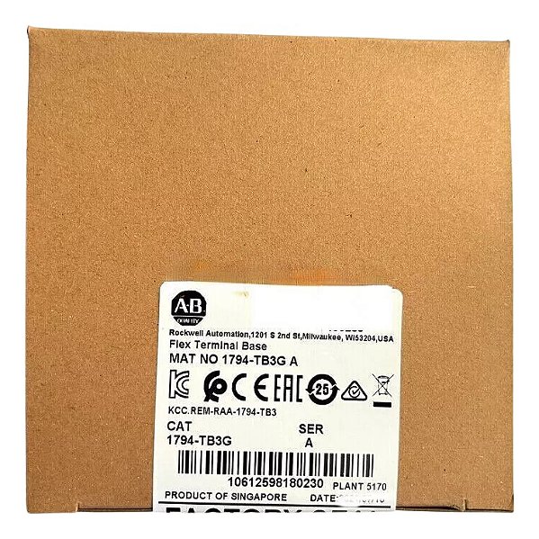 1794-tb3g Allen-bradley Base Terminal E/s Novo Na Caixa