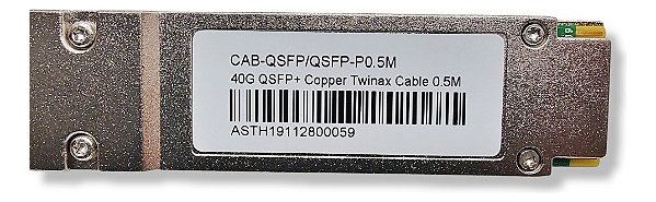 Cabo Dac Qsfp+ Mikrotik Huawei 0,5mt 40g Oem Awg30