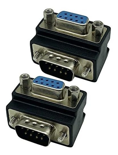 Dafensoy Rs232 Db9 Pin Macho Para Fêmea, Trocador De 90 Grau