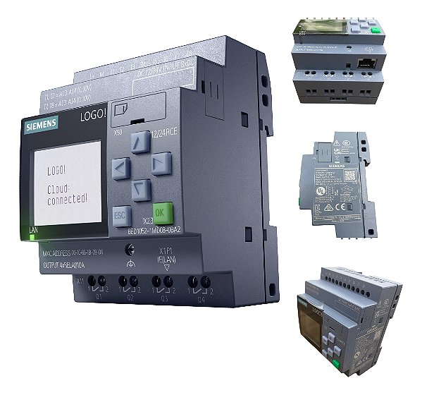 Clp Logo Siemens!V8.4 6ed1052-1md08-0ba2 12/24rce 8 Di 4 Do