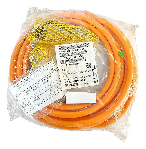 Cabo Alimentação Pré-montado 4x4c Siemens 6fx8002-5cn41-1af0