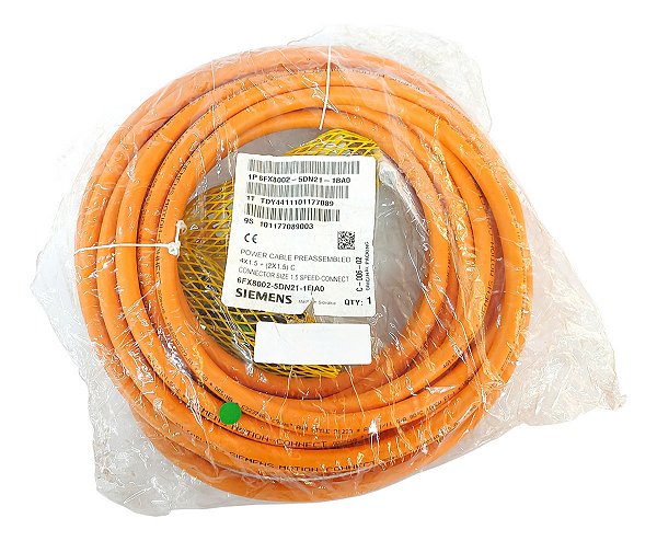 Cabo Alimentação Pré-montado Siemens 6fx8002-5dn21-1ba0