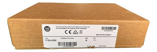 Allen-bradley 1756-ir6i Módulo Com Entradas Rtd Controllogix